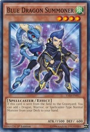 Blue Dragon Summoner (YS14-EN017) - Super Starter: Space-Time Showdown 1st Edition Super Starter: Space-Time Showdown Yugioh Single  Squirtle Squad Card Shop.