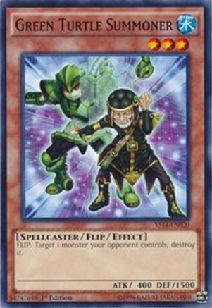 Green Turtle Summoner (YS14-EN020) - Super Starter: Space-Time Showdown 1st Edition Super Starter: Space-Time Showdown Yugioh Single  Squirtle Squad Card Shop.