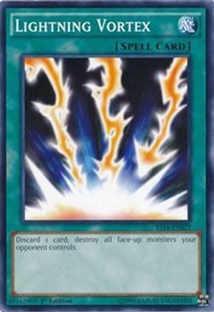 Lightning Vortex (YS14-EN023) - Super Starter: Space-Time Showdown 1st Edition Super Starter: Space-Time Showdown Yugioh Single  Squirtle Squad Card Shop.