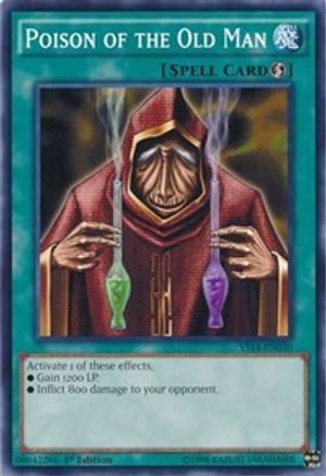 Poison of the Old Man (YS14-EN030) - Super Starter: Space-Time Showdown 1st Edition Super Starter: Space-Time Showdown Yugioh Single  Squirtle Squad Card Shop.