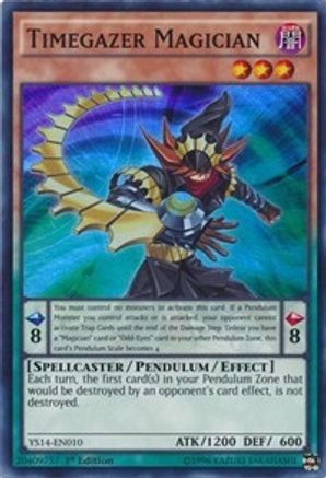 Timegazer Magician (YS14-EN010) - Super Starter: Space-Time Showdown 1st Edition Super Starter: Space-Time Showdown Yugioh Single  Squirtle Squad Card Shop.