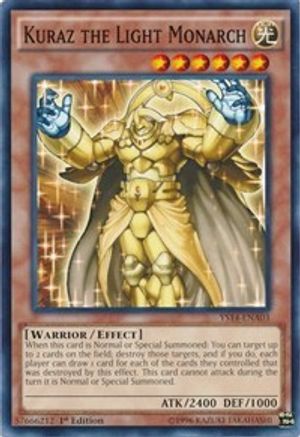 Kuraz the Light Monarch (YS14-ENA03) - Super Starter: Space-Time Showdown Power-Up Pack 1st Edition Super Starter: Space-Time Showdown Power-Up Pack Yugioh Single  Squirtle Squad Card Shop.