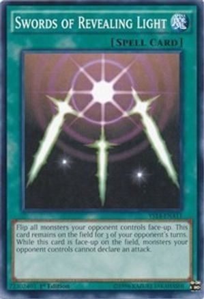 Swords of Revealing Light (YS14-ENA11) - Super Starter: Space-Time Showdown Power-Up Pack 1st Edition Super Starter: Space-Time Showdown Power-Up Pack Yugioh Single  Squirtle Squad Card Shop.