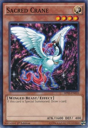 Sacred Crane (BP03-EN010) - Battle Pack 3: Monster League 1st Edition Battle Pack 3: Monster League Yugioh Single  Squirtle Squad Card Shop.