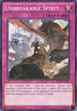 Unbreakable Spirit (BP03-EN234) - Battle Pack 3: Monster League 1st Edition Battle Pack 3: Monster League Yugioh Single  Squirtle Squad Card Shop.