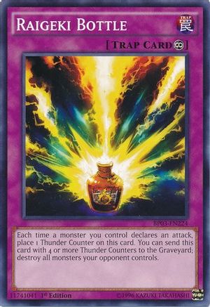 Raigeki Bottle (BP03-EN224) - Battle Pack 3: Monster League 1st Edition Battle Pack 3: Monster League Yugioh Single  Squirtle Squad Card Shop.