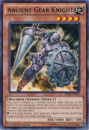 Ancient Gear Knight (BP03-EN033) - Battle Pack 3: Monster League 1st Edition Battle Pack 3: Monster League Yugioh Single  Squirtle Squad Card Shop.