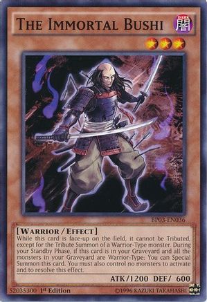 The Immortal Bushi (BP03-EN036) - Battle Pack 3: Monster League 1st Edition Battle Pack 3: Monster League Yugioh Single  Squirtle Squad Card Shop.