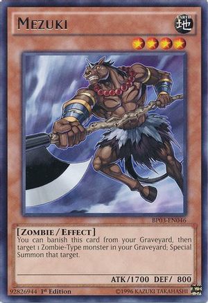 Mezuki (BP03-EN046) - Battle Pack 3: Monster League 1st Edition Battle Pack 3: Monster League Yugioh Single  Squirtle Squad Card Shop.