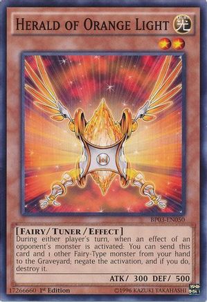Herald of Orange Light (BP03-EN050) - Battle Pack 3: Monster League 1st Edition Battle Pack 3: Monster League Yugioh Single  Squirtle Squad Card Shop.