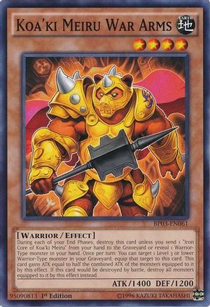 Koa'ki Meiru War Arms (BP03-EN061) - Battle Pack 3: Monster League 1st Edition Battle Pack 3: Monster League Yugioh Single  Squirtle Squad Card Shop.