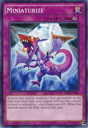 Miniaturize (BP03-EN206) - Battle Pack 3: Monster League 1st Edition Battle Pack 3: Monster League Yugioh Single  Squirtle Squad Card Shop.