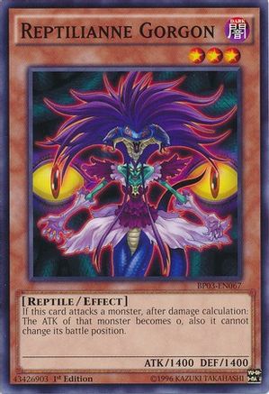 Reptilianne Gorgon (BP03-EN067) - Battle Pack 3: Monster League 1st Edition Battle Pack 3: Monster League Yugioh Single  Squirtle Squad Card Shop.