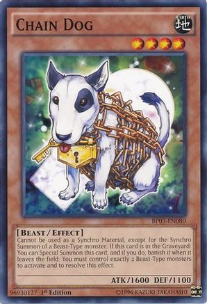 Chain Dog (BP03-EN080) - Battle Pack 3: Monster League 1st Edition Battle Pack 3: Monster League Yugioh Single  Squirtle Squad Card Shop.