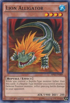 Lion Alligator (BP03-EN089) - Battle Pack 3: Monster League 1st Edition Battle Pack 3: Monster League Yugioh Single  Squirtle Squad Card Shop.