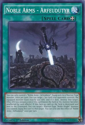 Noble Arms - Arfeudutyr (BP03-EN181) - Battle Pack 3: Monster League 1st Edition Battle Pack 3: Monster League Yugioh Single  Squirtle Squad Card Shop.