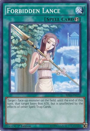 Forbidden Lance (BP03-EN172) - Battle Pack 3: Monster League 1st Edition Battle Pack 3: Monster League Yugioh Single  Squirtle Squad Card Shop.