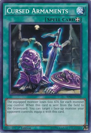 Cursed Armaments (BP03-EN169) - Battle Pack 3: Monster League 1st Edition Battle Pack 3: Monster League Yugioh Single  Squirtle Squad Card Shop.
