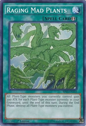 Raging Mad Plants (BP03-EN165) - Battle Pack 3: Monster League 1st Edition Battle Pack 3: Monster League Yugioh Single  Squirtle Squad Card Shop.