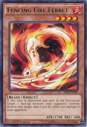 Fencing Fire Ferret (BP03-EN107) - Battle Pack 3: Monster League 1st Edition Battle Pack 3: Monster League Yugioh Single  Squirtle Squad Card Shop.