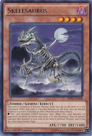 Skelesaurus (BP03-EN108) - Battle Pack 3: Monster League 1st Edition Battle Pack 3: Monster League Yugioh Single  Squirtle Squad Card Shop.