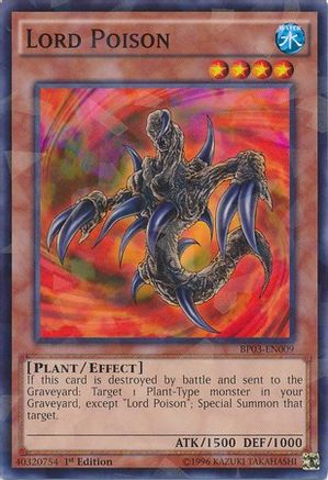 Lord Poison (Shatterfoil) (BP03-EN009) - Battle Pack 3: Monster League 1st Edition Battle Pack 3: Monster League Yugioh Single  Squirtle Squad Card Shop.