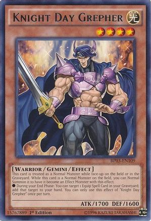 Knight Day Grepher (BP03-EN109) - Battle Pack 3: Monster League 1st Edition Battle Pack 3: Monster League Yugioh Single  Squirtle Squad Card Shop.