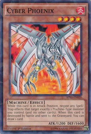 Cyber Phoenix (Shatterfoil) (BP03-EN020) - Battle Pack 3: Monster League 1st Edition Battle Pack 3: Monster League Yugioh Single  Squirtle Squad Card Shop.