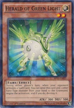 Herald of Green Light (Shatterfoil) (BP03-EN022) - Battle Pack 3: Monster League 1st Edition Battle Pack 3: Monster League Yugioh Single  Squirtle Squad Card Shop.