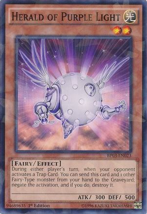 Herald of Purple Light (Shatterfoil) (BP03-EN023) - Battle Pack 3: Monster League 1st Edition Battle Pack 3: Monster League Yugioh Single  Squirtle Squad Card Shop.