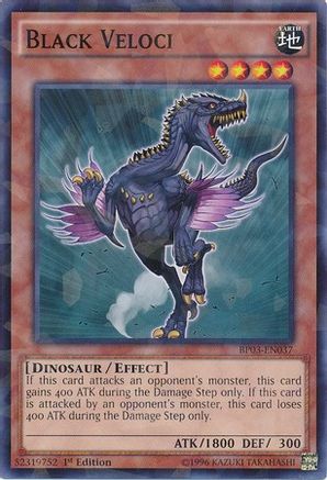 Black Veloci (Shatterfoil) (BP03-EN037) - Battle Pack 3: Monster League 1st Edition Battle Pack 3: Monster League Yugioh Single  Squirtle Squad Card Shop.