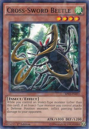 Cross-Sword Beetle (Shatterfoil) (BP03-EN053) - Battle Pack 3: Monster League 1st Edition Battle Pack 3: Monster League Yugioh Single  Squirtle Squad Card Shop.