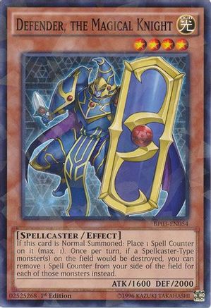 Defender, The Magical Knight (Shatterfoil) (BP03-EN054) - Battle Pack 3: Monster League 1st Edition Battle Pack 3: Monster League Yugioh Single  Squirtle Squad Card Shop.