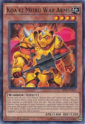 Koa'ki Meiru War Arms (Shatterfoil) (BP03-EN061) - Battle Pack 3: Monster League 1st Edition Battle Pack 3: Monster League Yugioh Single  Squirtle Squad Card Shop.
