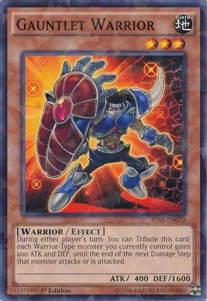 Gauntlet Warrior (Shatterfoil) (BP03-EN070) - Battle Pack 3: Monster League 1st Edition Battle Pack 3: Monster League Yugioh Single  Squirtle Squad Card Shop.