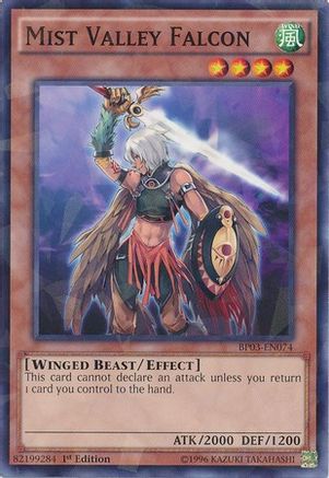Mist Valley Falcon (Shatterfoil) (BP03-EN074) - Battle Pack 3: Monster League 1st Edition Battle Pack 3: Monster League Yugioh Single  Squirtle Squad Card Shop.
