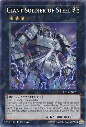 Giant Soldier of Steel (Shatterfoil) (BP03-EN126) - Battle Pack 3: Monster League 1st Edition Battle Pack 3: Monster League Yugioh Single  Squirtle Squad Card Shop.