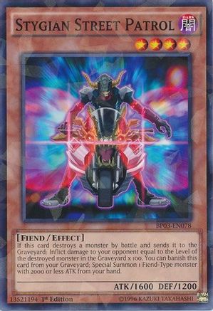 Stygian Street Patrol (Shatterfoil) (BP03-EN078) - Battle Pack 3: Monster League 1st Edition Battle Pack 3: Monster League Yugioh Single  Squirtle Squad Card Shop.