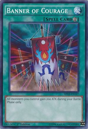 Banner of Courage (BP03-EN147) - Battle Pack 3: Monster League 1st Edition Battle Pack 3: Monster League Yugioh Single  Squirtle Squad Card Shop.