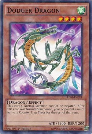 Dodger Dragon (Shatterfoil) (BP03-EN085) - Battle Pack 3: Monster League 1st Edition Battle Pack 3: Monster League Yugioh Single  Squirtle Squad Card Shop.