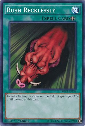 Rush Recklessly (BP03-EN134) - Battle Pack 3: Monster League 1st Edition Battle Pack 3: Monster League Yugioh Single  Squirtle Squad Card Shop.
