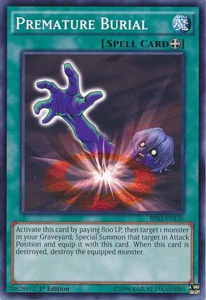Premature Burial (BP03-EN136) - Battle Pack 3: Monster League 1st Edition Battle Pack 3: Monster League Yugioh Single  Squirtle Squad Card Shop.