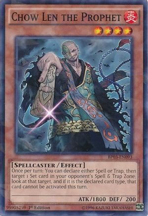 Chow Len the Prophet (Shatterfoil) (BP03-EN093) - Battle Pack 3: Monster League 1st Edition Battle Pack 3: Monster League Yugioh Single  Squirtle Squad Card Shop.