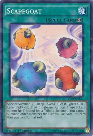Scapegoat (Shatterfoil) (BP03-EN139) - Battle Pack 3: Monster League 1st Edition Battle Pack 3: Monster League Yugioh Single  Squirtle Squad Card Shop.