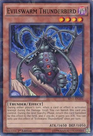 Evilswarm Thunderbird (Shatterfoil) (BP03-EN104) - Battle Pack 3: Monster League 1st Edition Battle Pack 3: Monster League Yugioh Single  Squirtle Squad Card Shop.