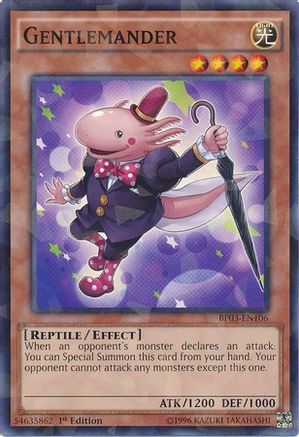 Gentlemander (Shatterfoil) (BP03-EN106) - Battle Pack 3: Monster League 1st Edition Battle Pack 3: Monster League Yugioh Single  Squirtle Squad Card Shop.