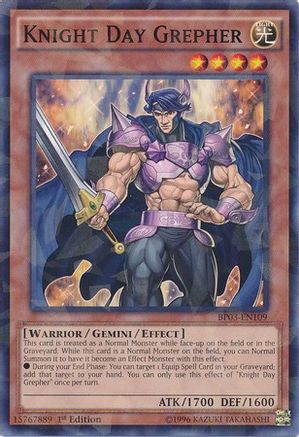 Knight Day Grepher (Shatterfoil) (BP03-EN109) - Battle Pack 3: Monster League 1st Edition Battle Pack 3: Monster League Yugioh Single  Squirtle Squad Card Shop.