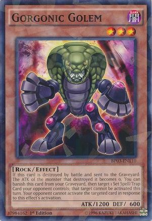 Gorgonic Golem (Shatterfoil) (BP03-EN110) - Battle Pack 3: Monster League 1st Edition Battle Pack 3: Monster League Yugioh Single  Squirtle Squad Card Shop.