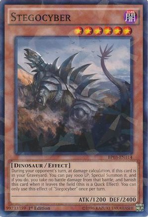Stegocyber (Shatterfoil) (BP03-EN114) - Battle Pack 3: Monster League 1st Edition Battle Pack 3: Monster League Yugioh Single  Squirtle Squad Card Shop.