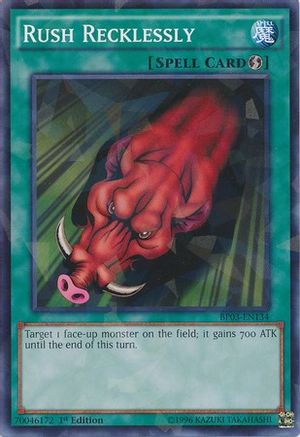 Rush Recklessly (Shatterfoil) (BP03-EN134) - Battle Pack 3: Monster League 1st Edition Battle Pack 3: Monster League Yugioh Single  Squirtle Squad Card Shop.